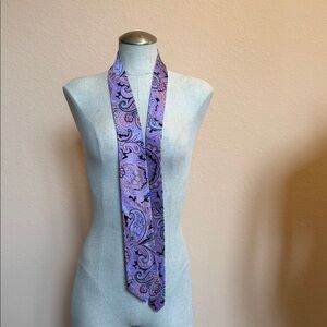 Piattelli Purple Paisley Tie